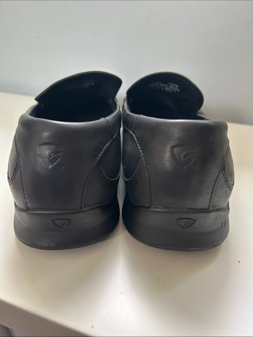Red Wing Black Leather Slip-On Loafers for Men
